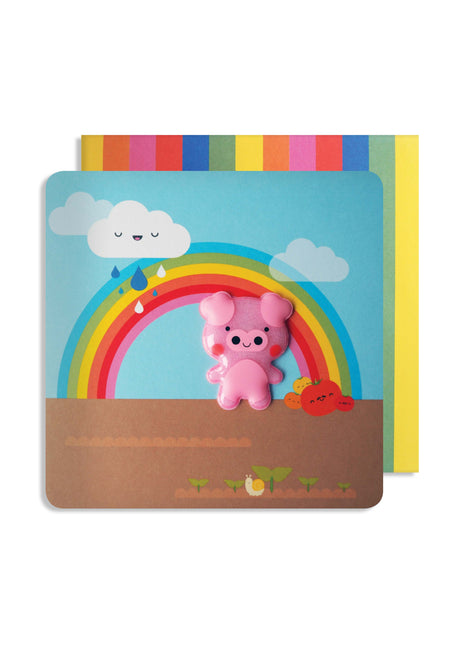 Carte aimantée cochon