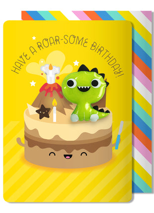 Birthday Dinosaur Magnet Card