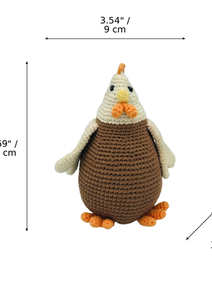 LS2481 - Fatty Hen Rattle dimensions