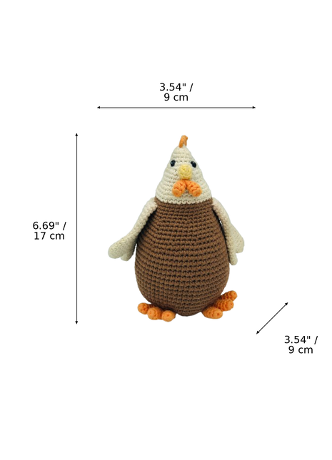 LS2481 - Fatty Hen Rattle dimensions
