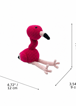 LS2482 - Flamingo Rattle dimensions
