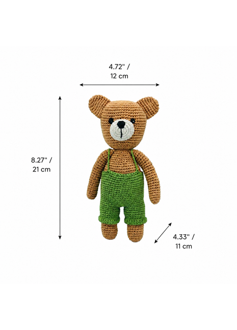 LS2485 - Bear Rattle - Boy dimensions