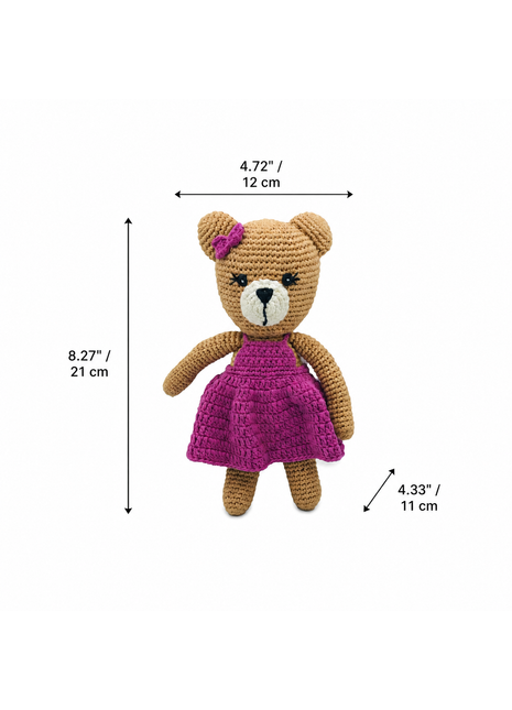LS2486 - Bear Rattle - Girl dimensions