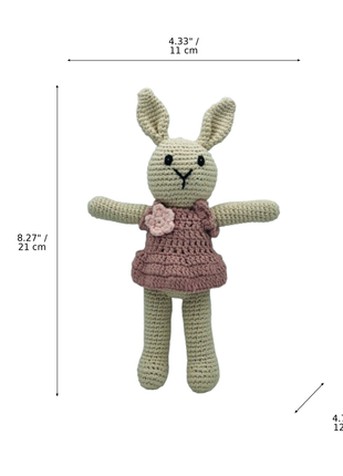 LS2489 - Bunny Rattle - Girl dimensions