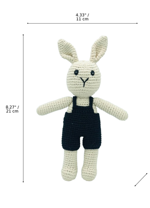 LS2491 - Bunny Rattle - Boy dimensions