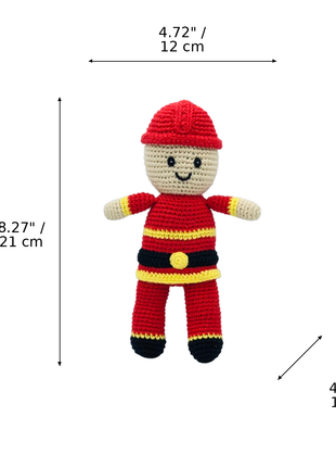 LS2492 - Firefighter Rattle dimensions
