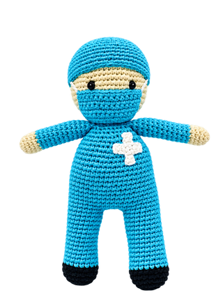 LS2493 - Nurse Rattle - Blue