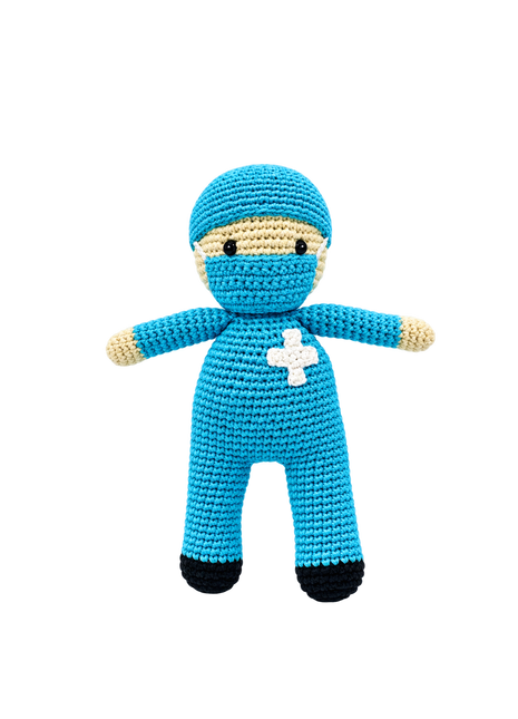 LS2493 - Nurse Rattle - Blue