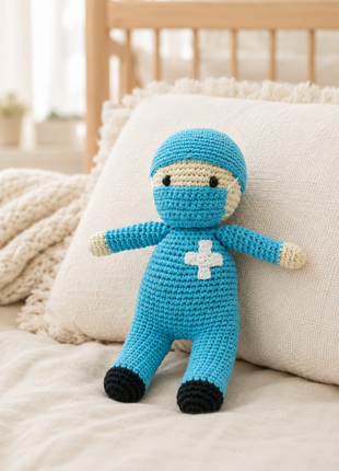 LS2493 - Nurse Rattle - Blue 1