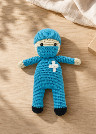 LS2493 - Nurse Rattle - Blue 2