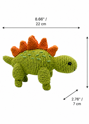 LS2495 - Stegosaurus Rattle dimensions