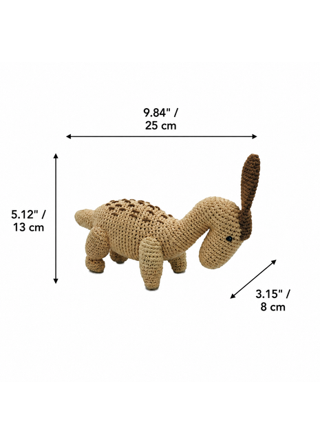 LS2498 - Parasaur Rattle dimensions