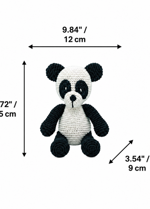 LS2502 - Panda Rattle dimensions