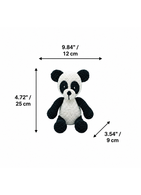 LS2502 - Panda Rattle dimensions