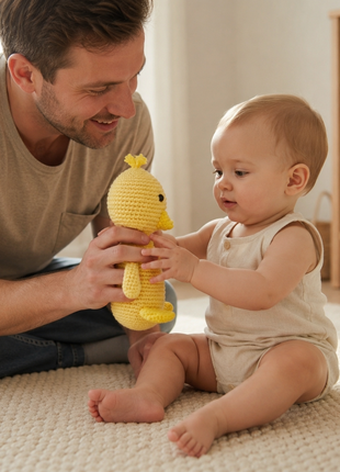LS2503 - Duck Rattle - Yellow 4