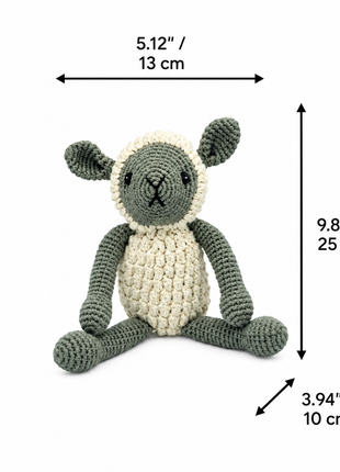 LS2504 - Sheep Rattle dimensions