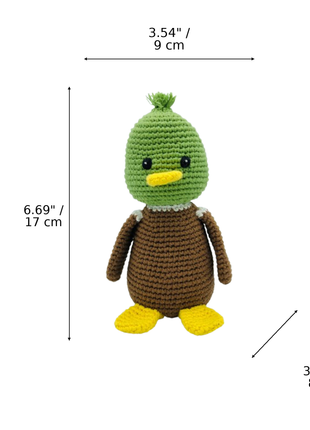 LS2505 - Mallard Duck Rattle dimensions