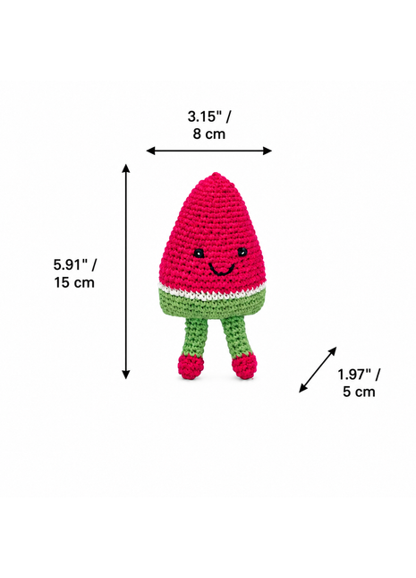 LS2513 - Watermelon Rattle dimensions