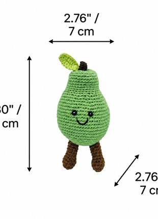 LS2514 - Pear Rattle dimensions