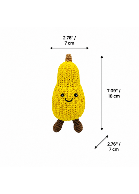 LS2515 - Squash Rattle - Yellow dimensions