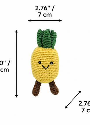 LS2518 - Pineapple Rattle dimensions