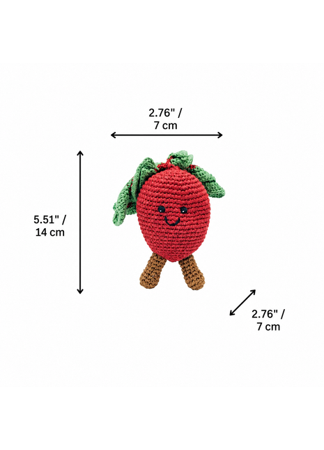 LS2519 - Beetroot Rattle dimensions
