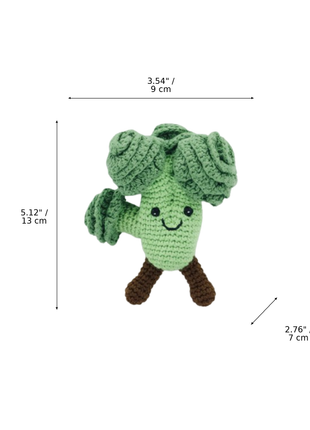 LS2520 - Broccoli Rattle dimensions