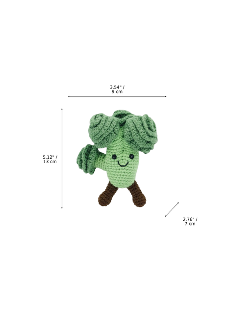 LS2520 - Broccoli Rattle dimensions