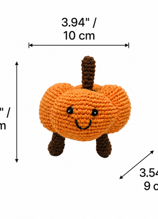 LS2532 - Pumpkin Rattle dimensions