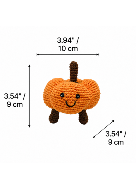 LS2532 - Pumpkin Rattle dimensions