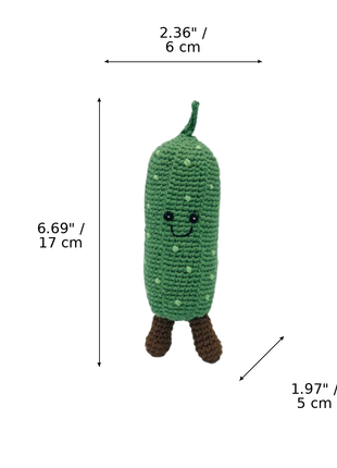 LS2534 - Cucumber Rattle dimensions