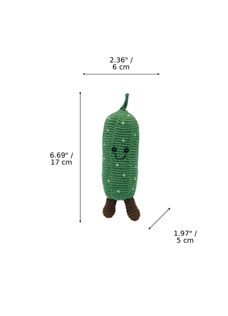 LS2534 - Cucumber Rattle dimensions