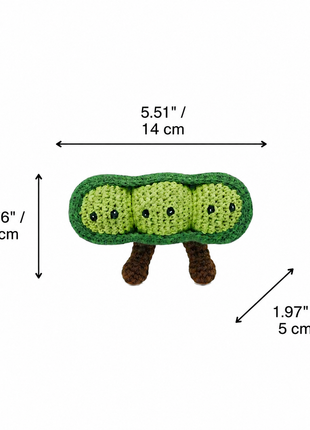 LS2535 - Peapod Rattle dimensions