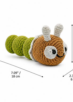 LS2540 - Caterpillar Rattle dimensions