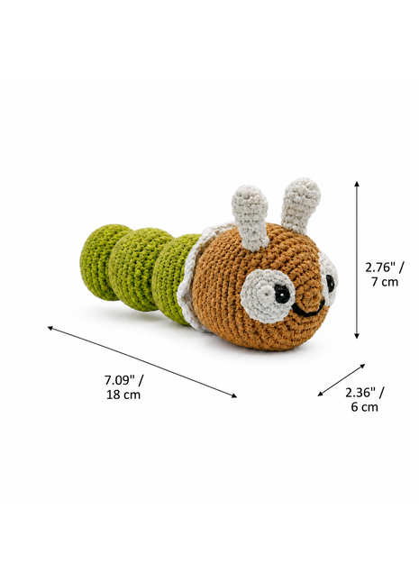 LS2540 - Caterpillar Rattle dimensions