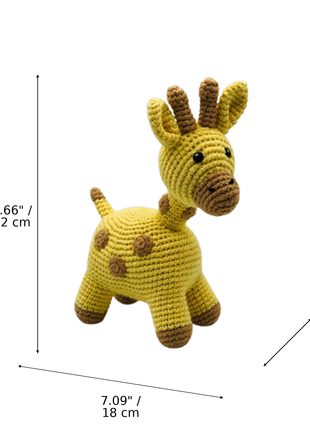 LS2546 - Giraffe Rattle dimensions