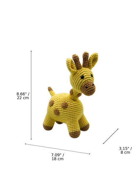 LS2546 - Giraffe Rattle dimensions