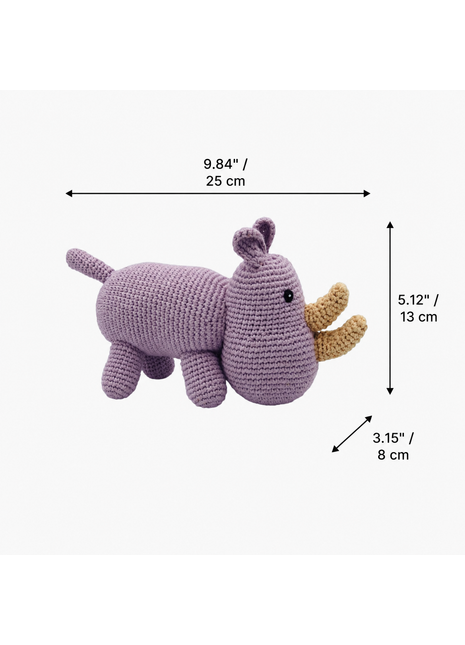 LS2553 - Rhino Rattle dimensions