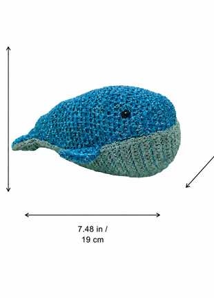 LS2561 - Whale Blue Rattle dimensions