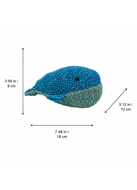 LS2561 - Whale Blue Rattle dimensions