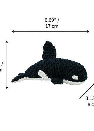 LS2564 - Orca Rattle dimensions
