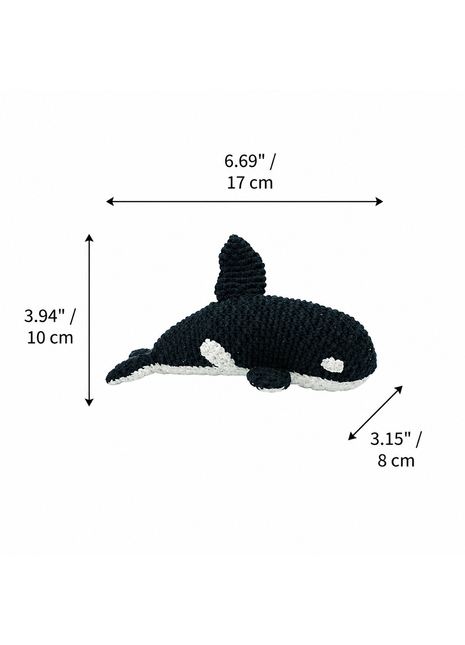 LS2564 - Orca Rattle dimensions