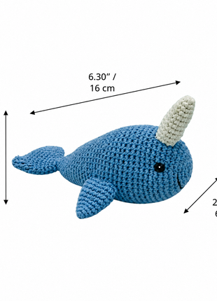 LS2567 - Narwhal Rattle dimensions
