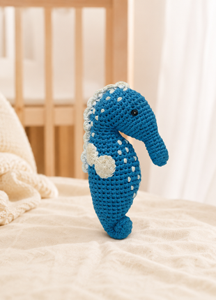 LS2568 - Seahorse Rattle - Blue 1