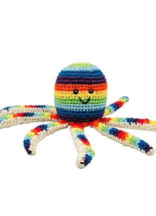 LS2570 - Octopus Rattle - Rainbow