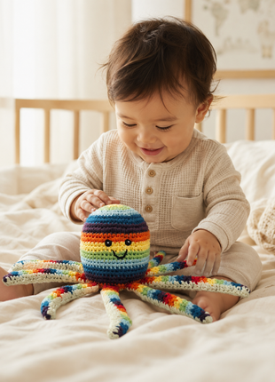 LS2570 - Octopus Rattle - Rainbow 3