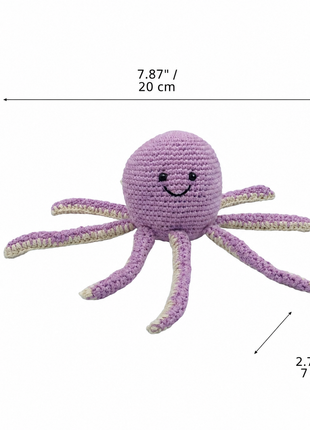 LS2571 - Octopus Rattle - Lilac dimensions