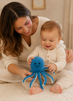 LS2572 - Octopus Rattle - Blue 2