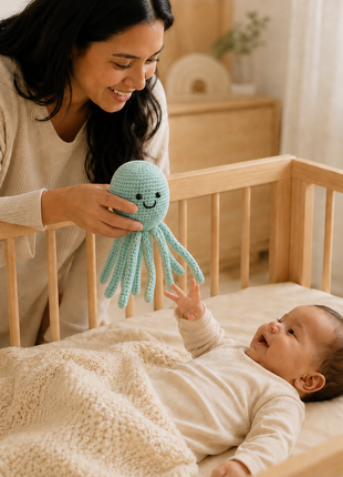 LS2573 - Octopus Rattle - Light Turquoise 4