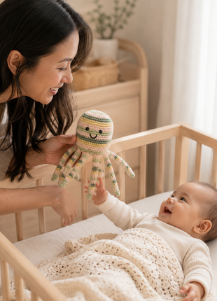 LS2574 - Octopus Rattle - Stripe 4
